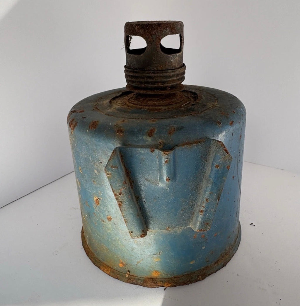 Vintage PRESSED STEEL Blue SMUDGE POT TRUCK FLARE P165