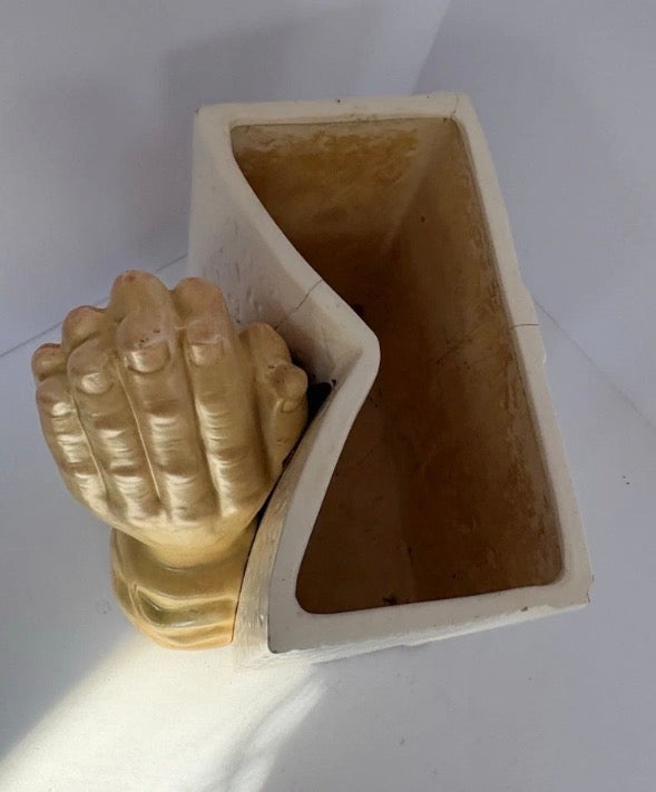 Vintage Japan Lords Prayer  Ceramic Planter. P175