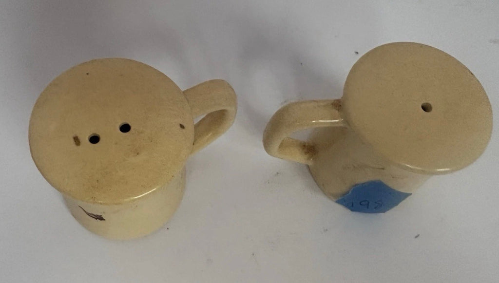 Vtg North Carolina Souvenir Ceramic Salt Pepper Shakers w/Handles - Geese P198