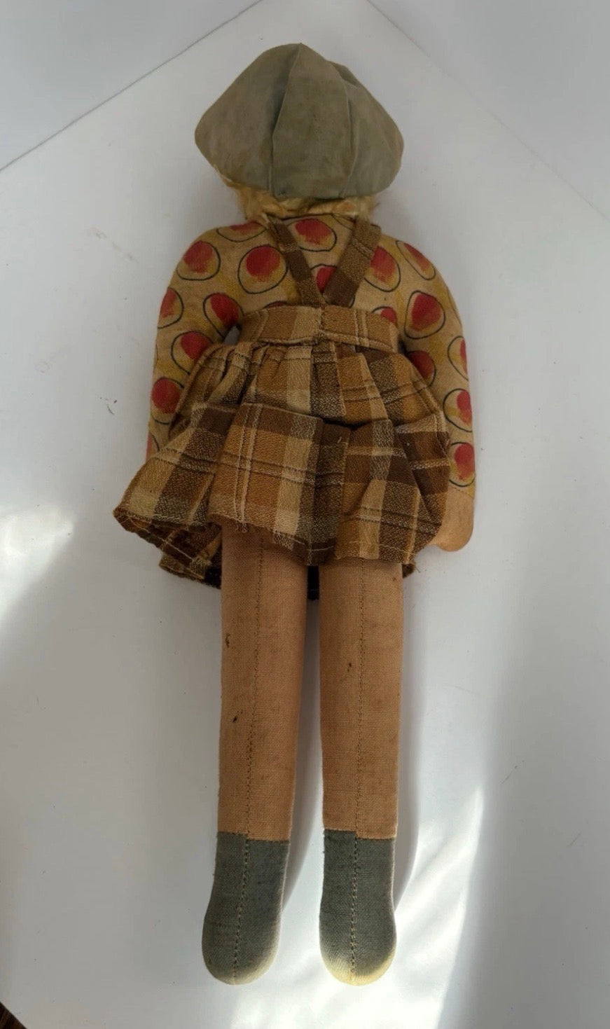 1930S Wooden Head Doll 11 Inch P157
