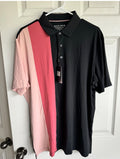 Men’s Black and Pink Performance Polo NWT (T13)