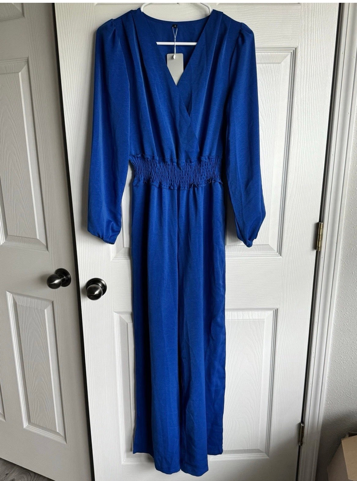 Yundai Blue Flowy Jumpsuit NWT (T13)