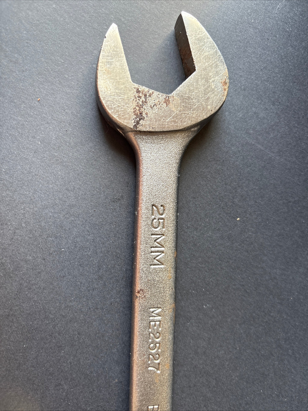 Vintage Bonney 25mm x 27mm Open End Wrench ME2527 Made In USA