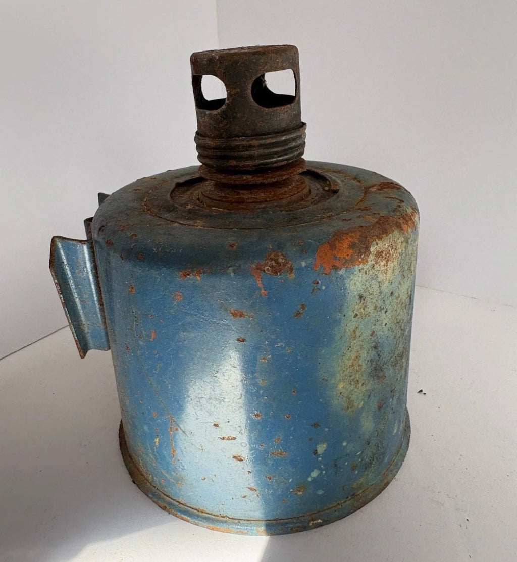Vintage PRESSED STEEL Blue SMUDGE POT TRUCK FLARE P165