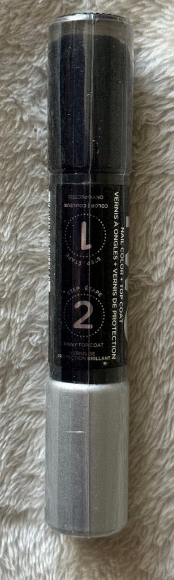 Black and Silver Dual-sided Nail Polish