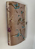 Vintage Satin Clutch Purse Holiday Butterflies P242