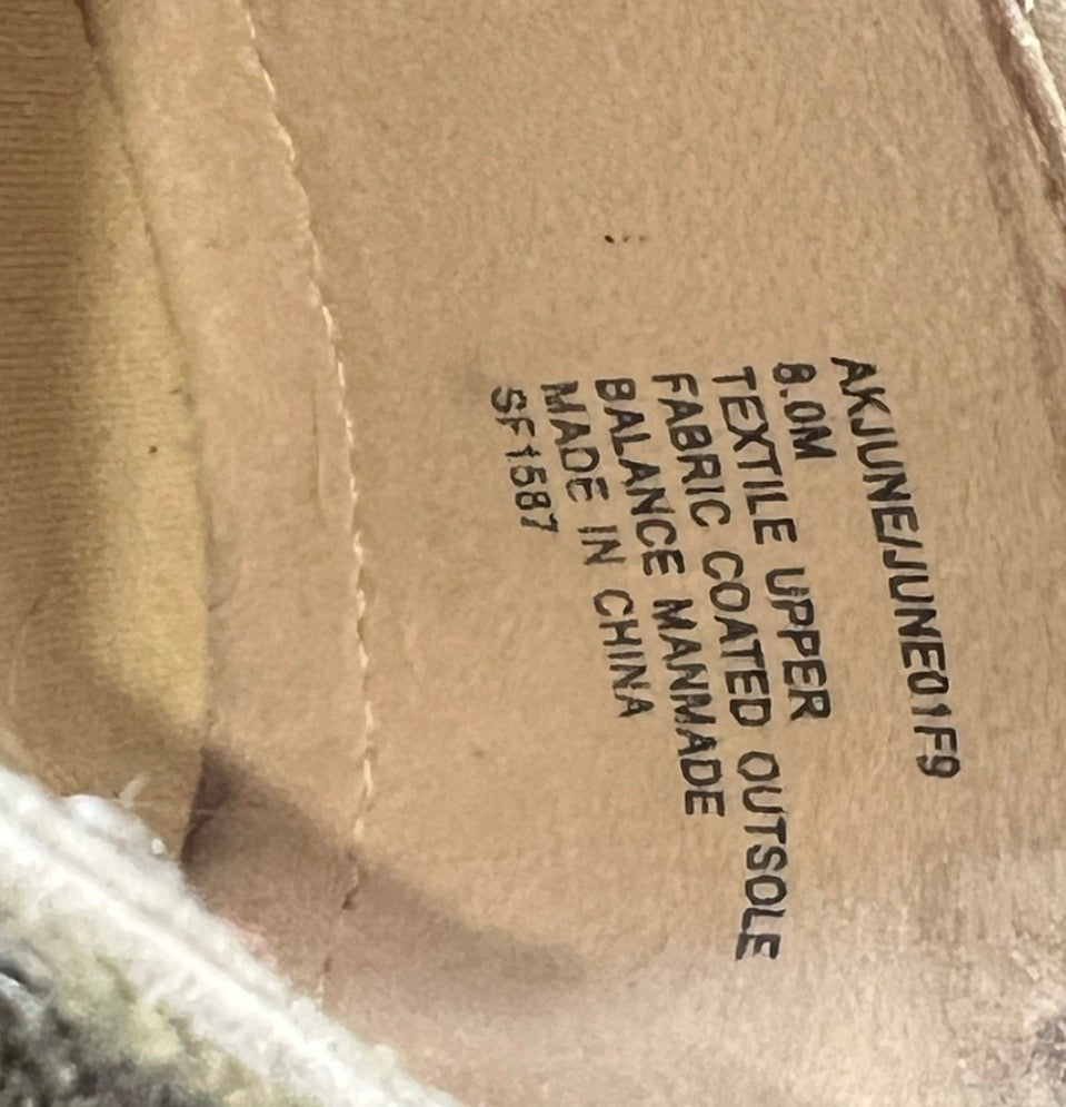 Anne Klein Silver And Sparkle/Bling Women’s Flats Size 8