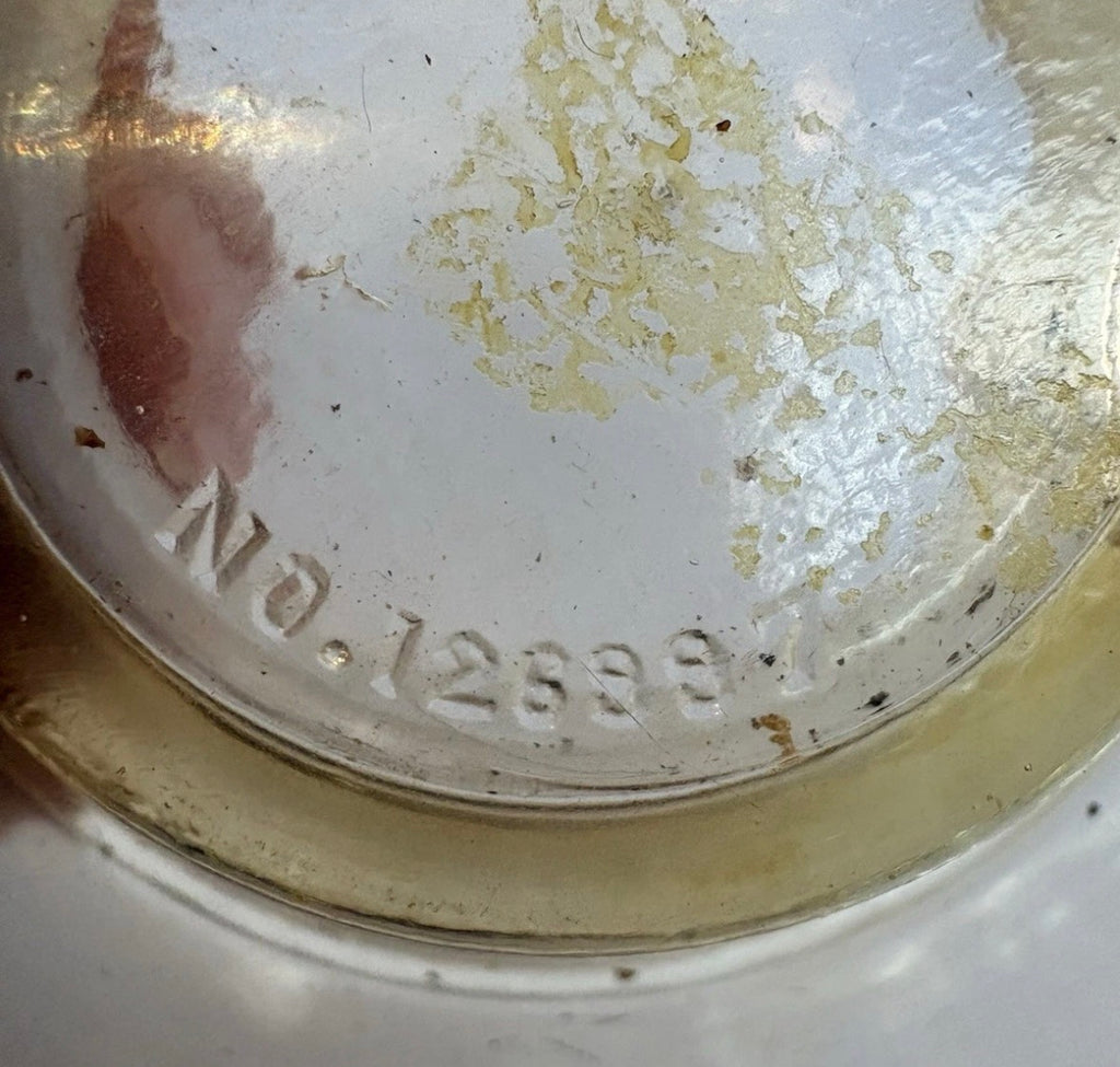 Vintage Glass Chicken Waterer Bottom Piece No. 126997 Diameter 6" ph180