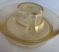 Vintage Glass Chicken Waterer Bottom Piece No. 126997 Diameter 6" ph180